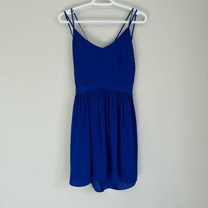 NWT Dolce Vita Criss Cross Back Mini Dress in Royal Blue